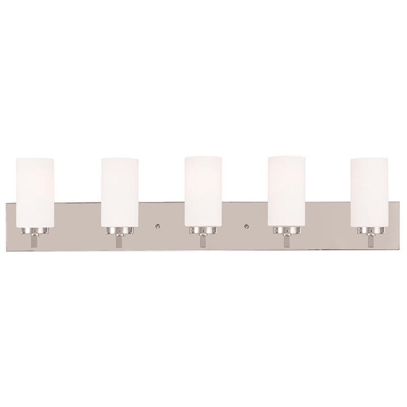 West Lake 35 Inch 5 Light Bath Vanity Light by Livex Lighting